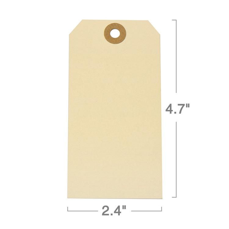 Blank Unstrung Manila Paper Shipping Tags with Eyelet (MT5NS)