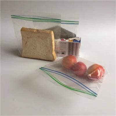 PE Food Storage Quart Bag Double Zipper Easy Open Grip Seal Leakproof Food Packing Storage Poly Bag