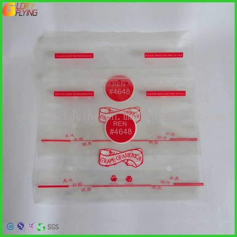 Plastic Zipper Bag Grape Bag of Amarica Fruit&Vegetable Packaging