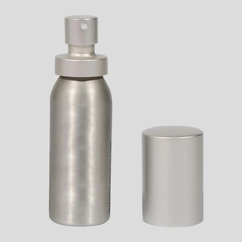 Empty Oral Spray Aluminum Can with Pump Valve and Cap for Pharmaceutical Products Packaging