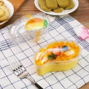 Plastic Clear Mango Shape Thousand Layer Cake Pudding Box