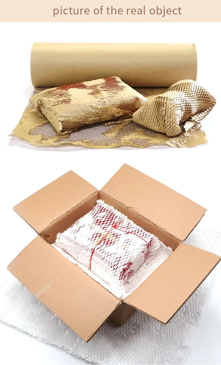 Honeycomb Kraft Paper Sheet Packaging Cushion Paper Sheet for Wrapping Glass Cosmetics Wine Material