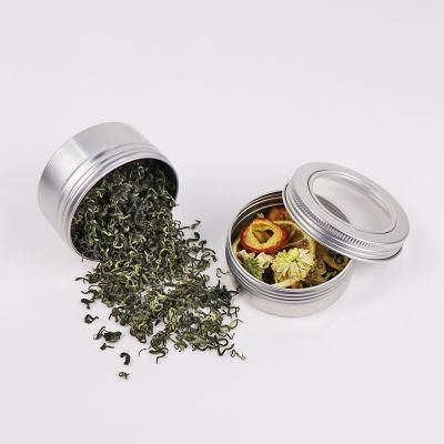 Window Cap 15g Food Green Tea Aluminum Jar Tin Container