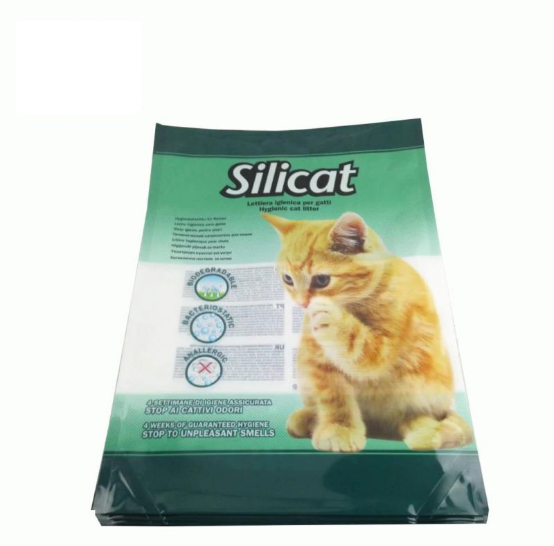 3.8lb 6lb 10lb 15lb 2kg 3kg 5kg Cat Litter Polyethylene Stand up Packaging Bag with Design Printing