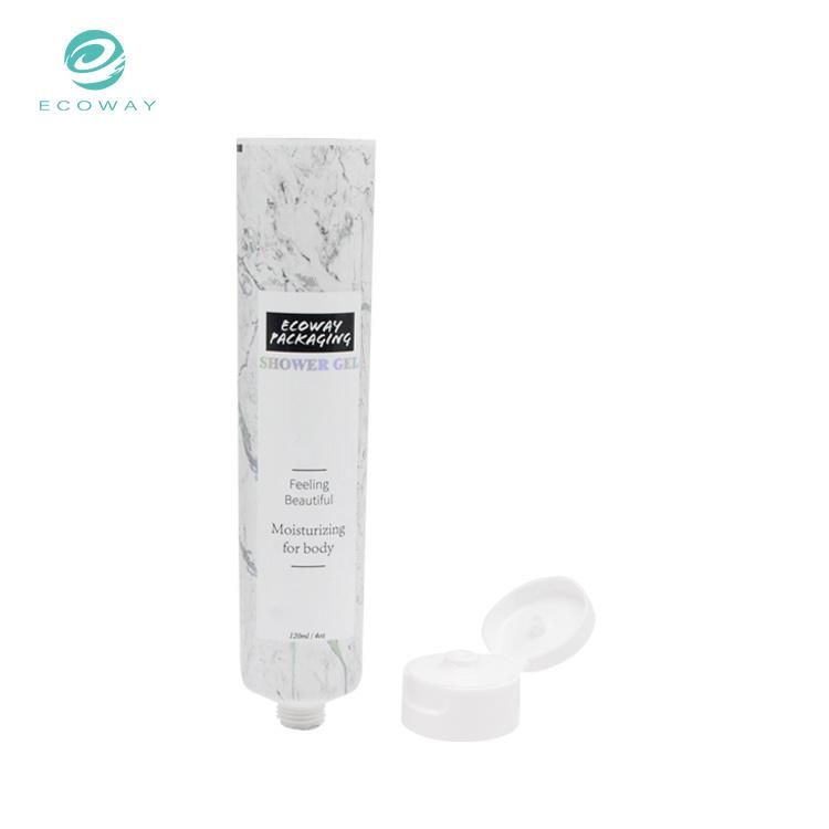 Flip Cap Plastic Laminated Hand Cream Packaging Tubes Custom Logo