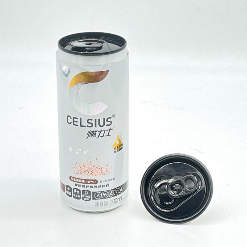 Sleek 310ml Energy Drink Cans and Lids