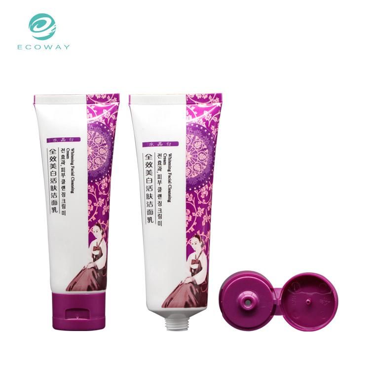 Custom Facial Cleansing Facewash Cream Soft Tube Packaging