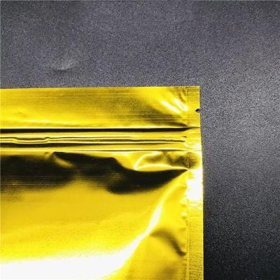 Gold Color Stand up Smell Proof Mylar Bag 1oz