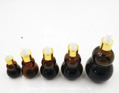 10ml 20ml 30ml 50ml 100ml Amber Gourd Essential Oil Dropper Bottle