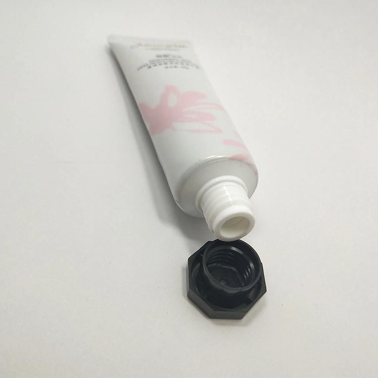 Custom Matte Clear Round Face Wash Cream Packaging Empty Flip Top Cap Plastic Tube for Makeup