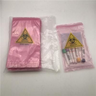 Medical Ziplock LDPE Plastic Biohazard Specimen Bag