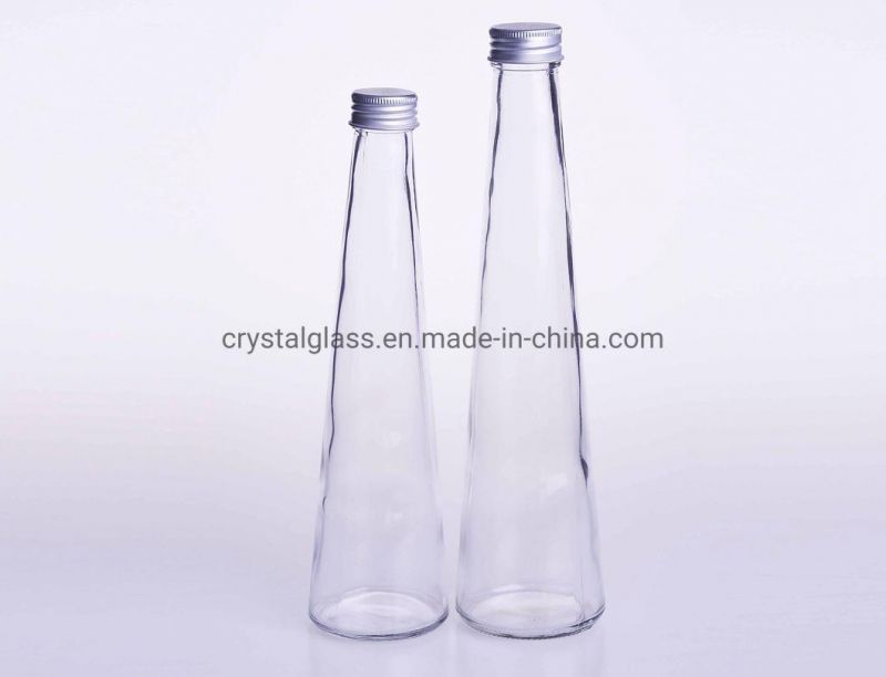 Eco-Friendly Shaped Glass Bottles for Beverage Juice Packing 330ml