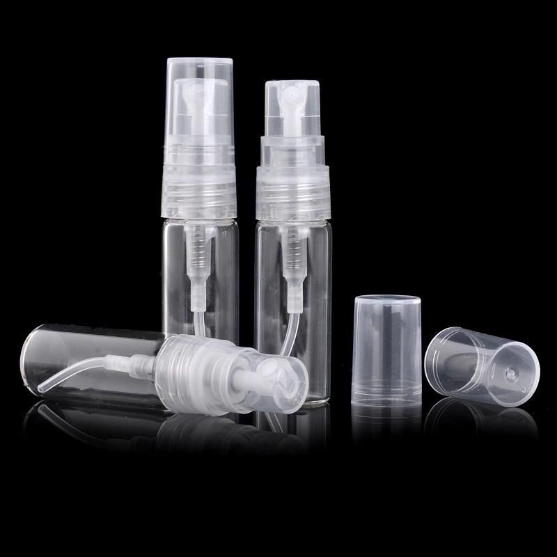 2.5/3/5ml Refillable Bottles Travel Transparent Glass Perfume Atomizer Empty Small Spray Bottle Toxic Free Safe Dropship