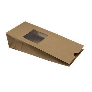 Food Snack Storage Bags Home Kitchen Kraft Paper Bag with Window