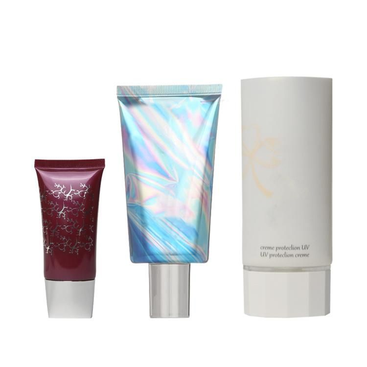 Custom Empty Eco Friendly Biodegradable 50ml Plastic Hand Cream Tube Plastic Soft Cosmetic Packaging Squeeze Tube