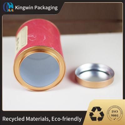 Paper Tube Easy Peel off Airtight Metal Lid Food-Grade Packaging Gift Box Factory Direct