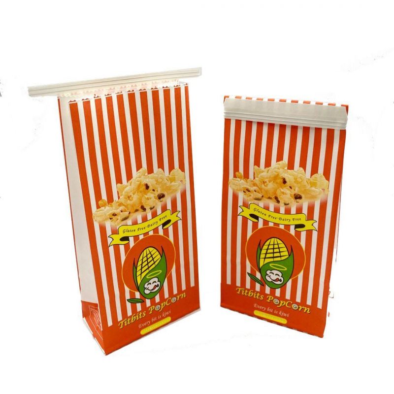 Food Packaging Microwave Popcorn Packing Paper Bag