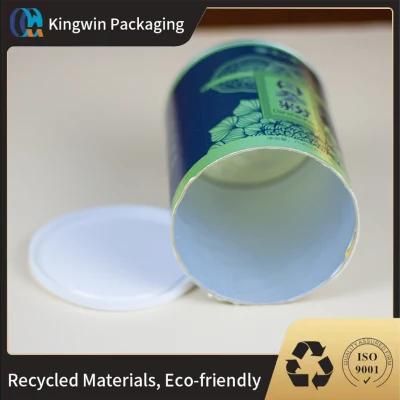 Aluminum Foil Paper Cylinder Creative Round Kraft Paper Tube Packaging Airtight Gift Box Packaging