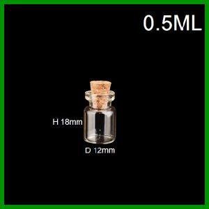 Wholesale 0.5ml Mini Glass Vials for Decoration