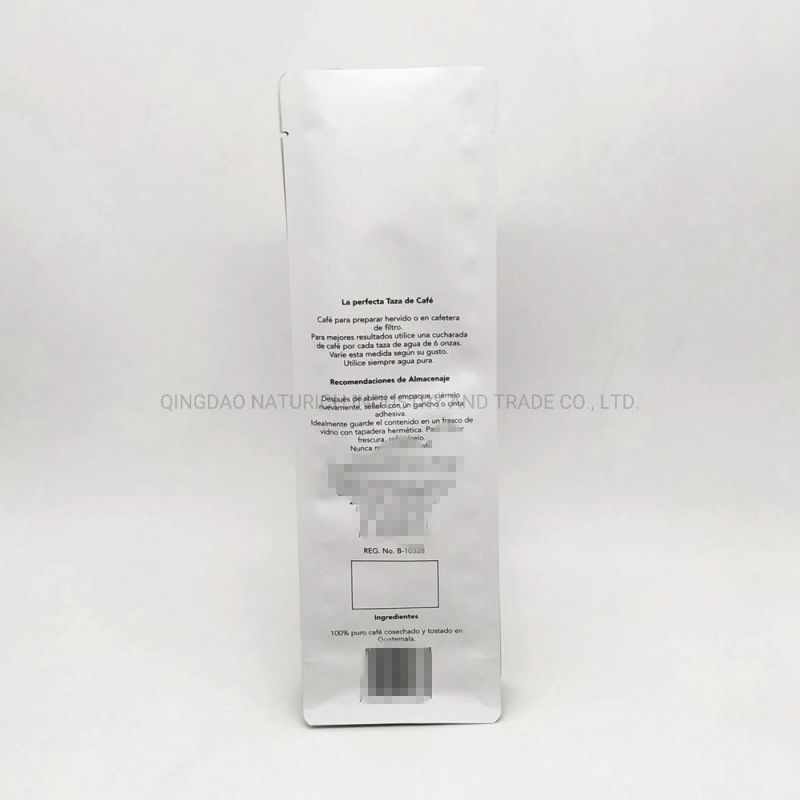 Custom Printing Laminated Quad Seal Zip Lock Biodegradable Plastic Packaging Pouch Bag for Food Packing Bag