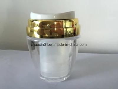 Round Shape Acrylic Airless Cream Jar for Skin Care Packaging