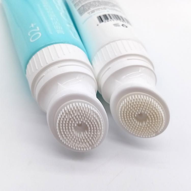 Facial Cream Cosmetic Soft Tube with Silicone Brush Head Packing