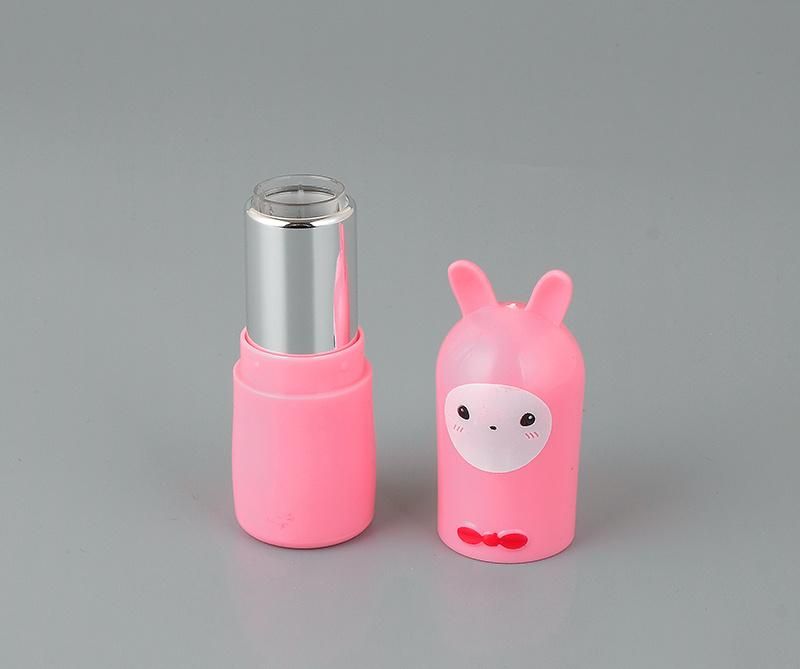 Low MOQ Cheap Cute Pink Empty Lipstick Case Container Rabbit Shaped Lipstick Tube Packaging