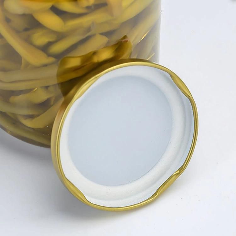 12oz 8oz 16oz Stocked Round Clear Cylinder Wide Mouth Herb Honey Glass Food Storage Jar with Screw Airtight Lid