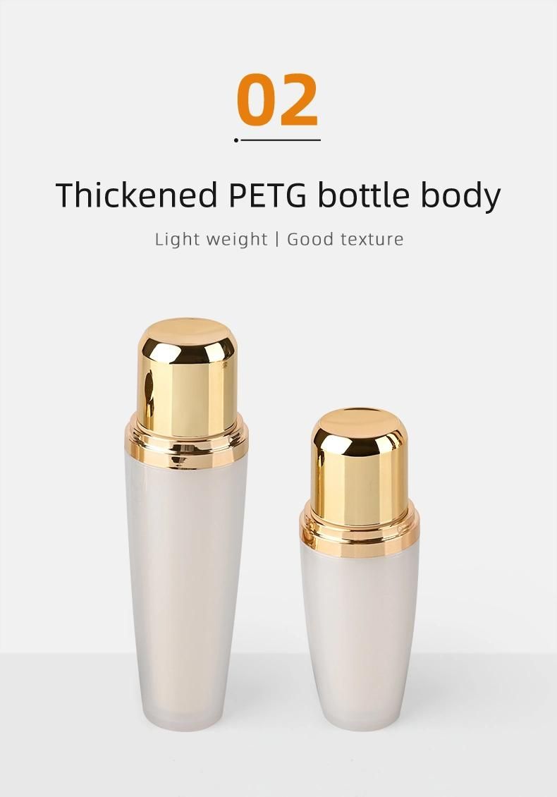 Customized Empty15ml 30ml 50ml PETG Bottles Body Lotion Screw Cap Plastic Pet Bottle