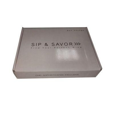 White Carton Packaging Gift Box with Glossy Film
