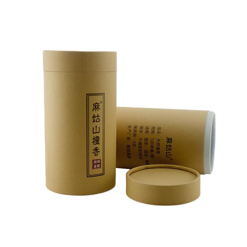 Wholesale Recycled Round Paper Tube Flower Tea Packaging Gift Box