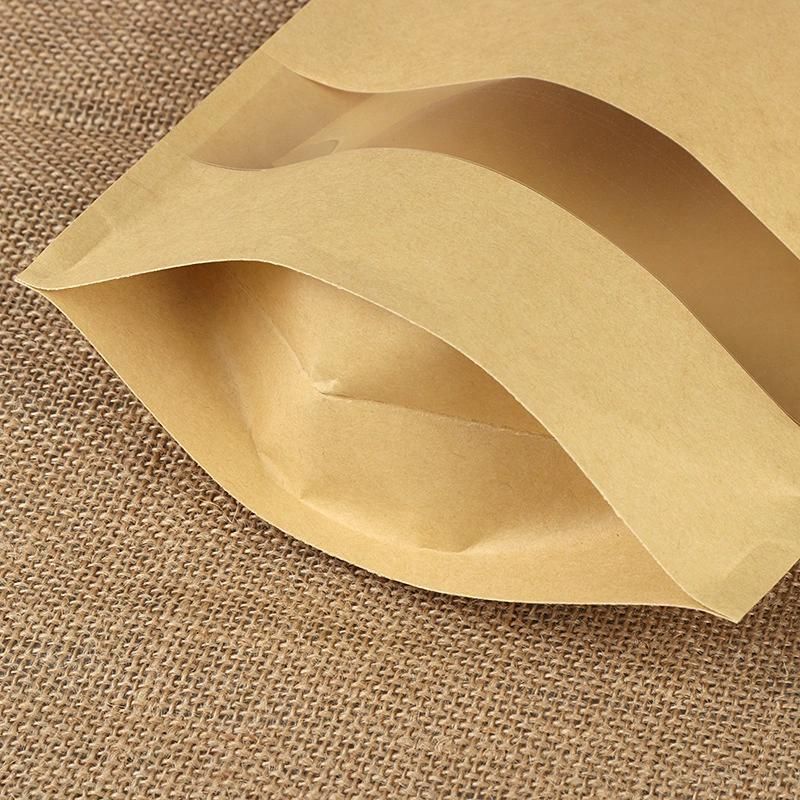 Cookie Brown Kraft Paper Bag with Ziplock