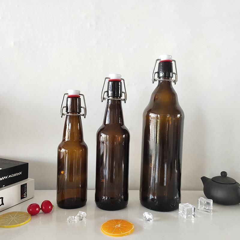 330ml Amber Glass Beer Bottle for Ice Beverage