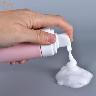 Empty 100ml 150ml Shaving Foam Pump Pet Bottles