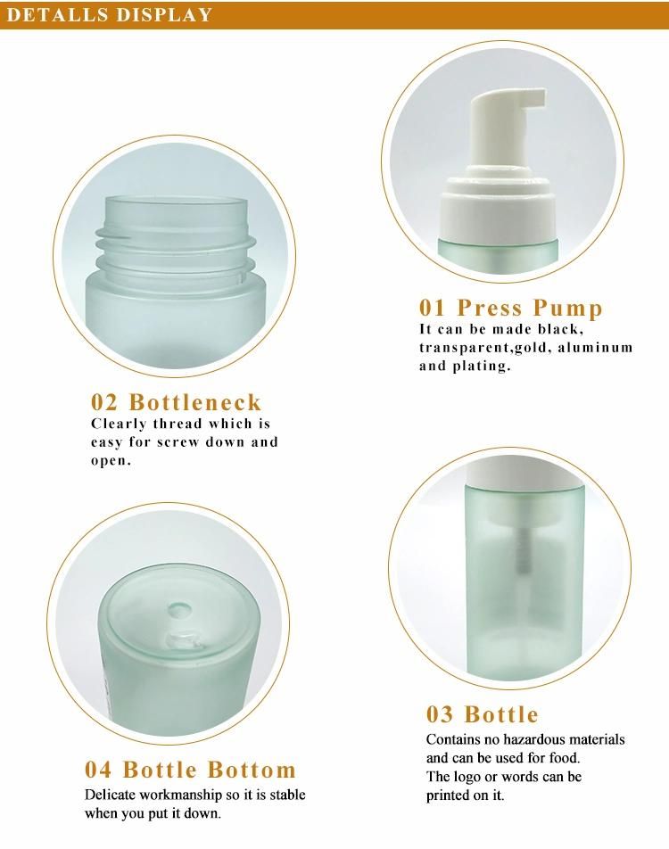 30ml 50ml Airless Gold Aluminum Cosmetic Pet Bottle Recycling