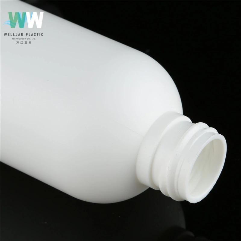 250ml White PE Plastic Round Shoulder Mouse Spray Detergent Bottle