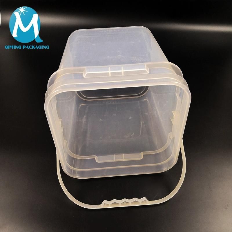 2L PP Food Grade Square Plastic Bucket