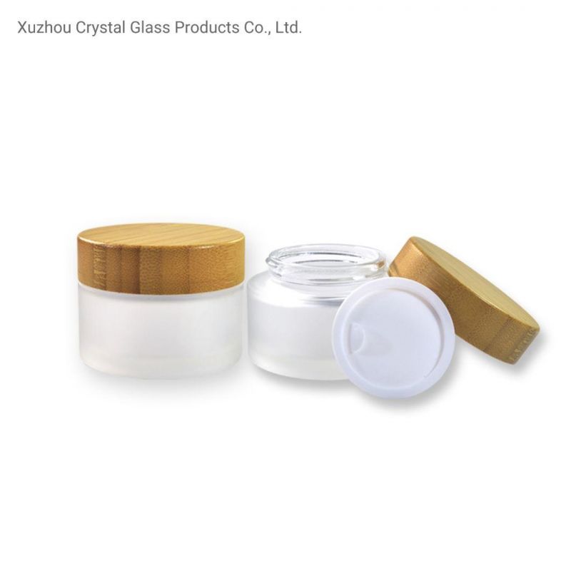 Cream Jar Glass Jar Cream Container Cosmetic Packaging Frosted Color