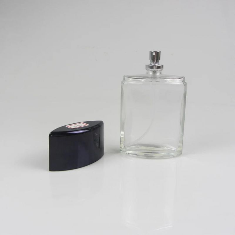 Unique High End Clear Refillable Glass Perfume Bottle