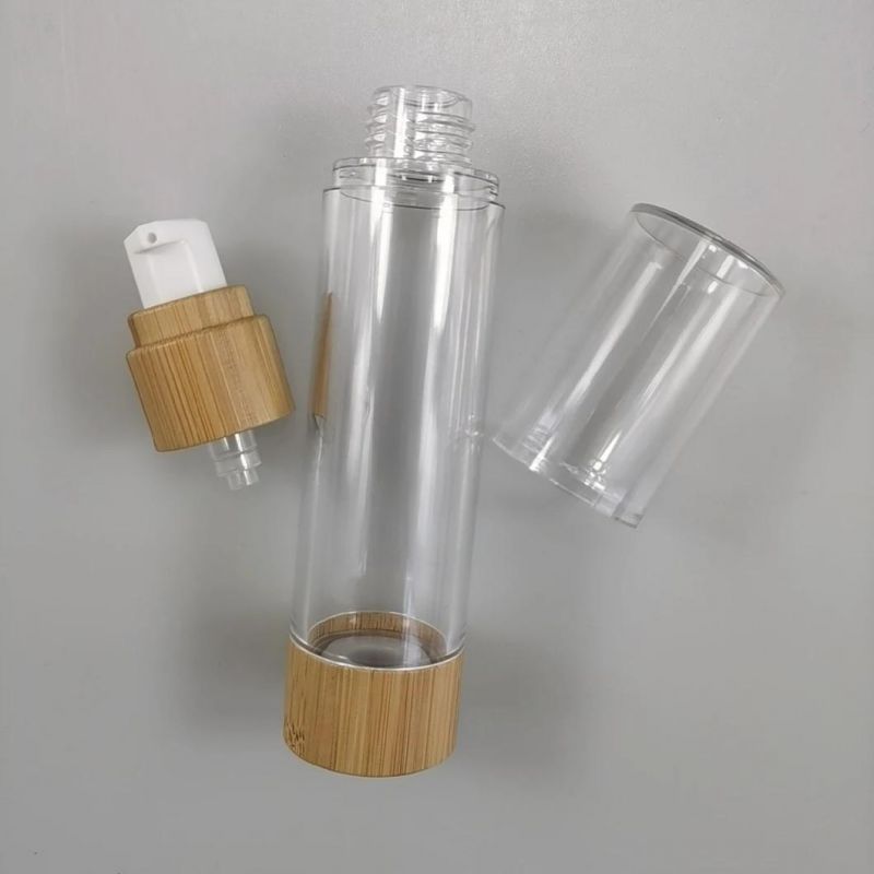 Aliexpress China Empty30ml Acrylic Airless Pump Bottle Bamboo