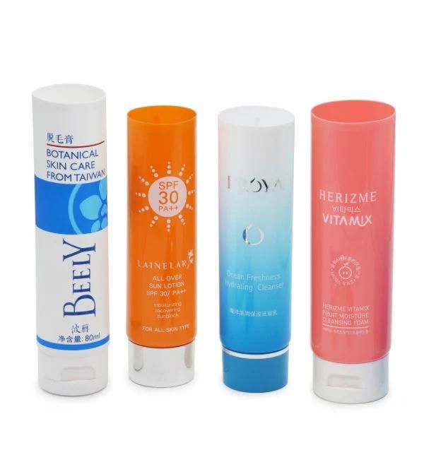 Flip Top Cap Plastic Packaging Container Cream Cosmetic Tube