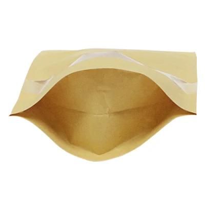 Ziplock Food Packaging Kraft Paper Bags with Clear Window