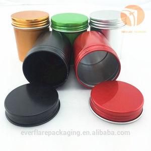 80ml 100ml Aluminum Screw Round Tea Tin Packaging