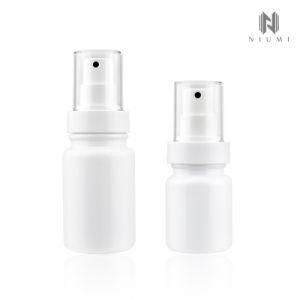 40ml Pet White Bottle Round Sprayer Bottle Skin Care Plastic Bottle