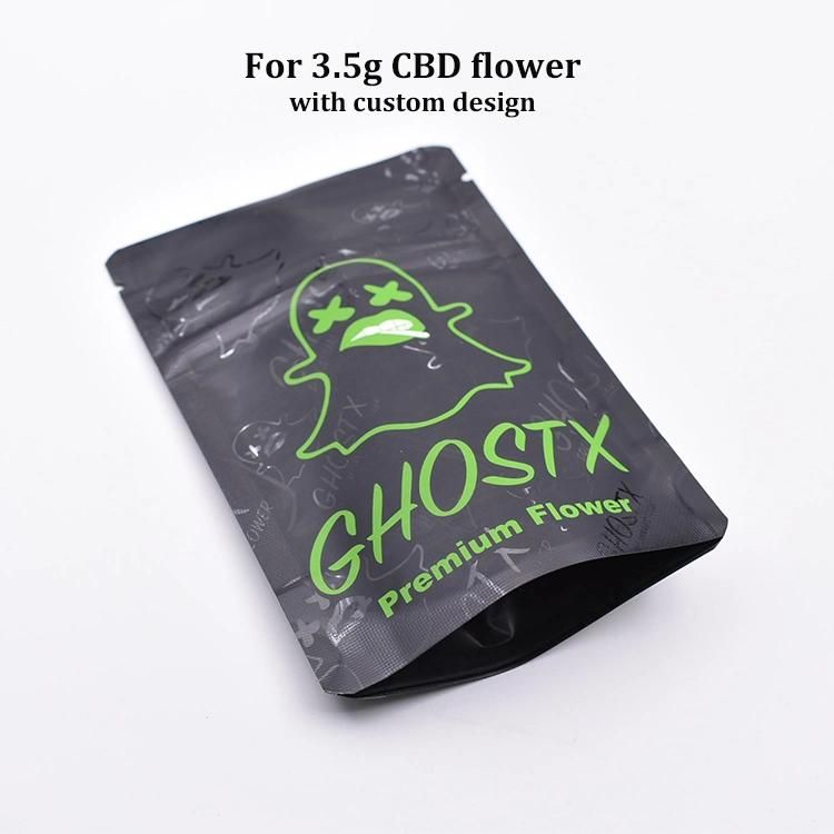 Customized Pricted 1~3.5g Premium Flower Child Proof Mylar Bag