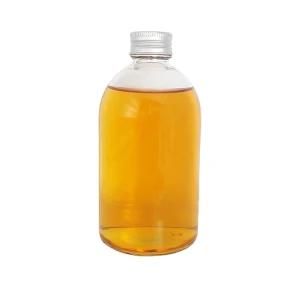 350ml Boston Round Transparent Glass Kombucha Juice Bottle with Aluminium Lid