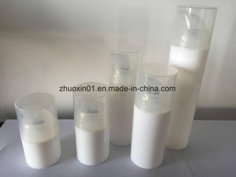 New Arrival Cosmetic Packaging PP Airless White Cream Lotion Pump Bottle