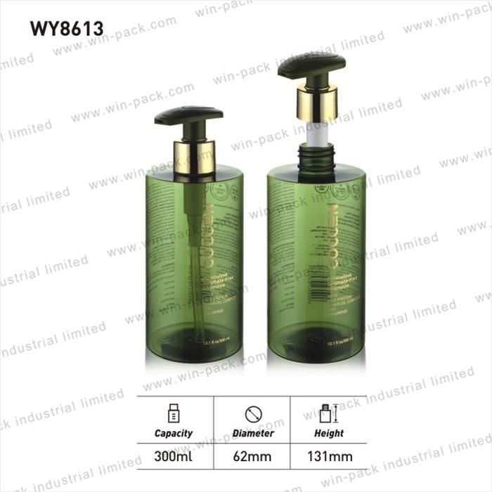 Winpack Hot Sale Cosmetic Plastic Green Bottle for Liquid Shampoo Packing