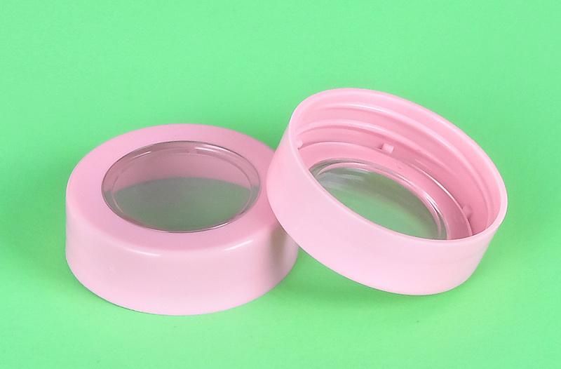 Wholesale Cute Pink Color Loose Powder Compact Powder Puff Case