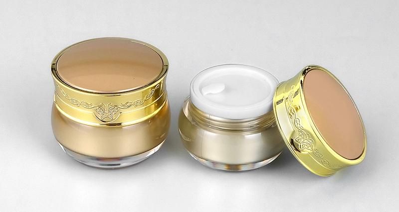 in Stock 2020 China Wholesale 10g 15g 20g 50g Empty Cosmetic Acrylic Plastic Jar for Cosmetic Packaging